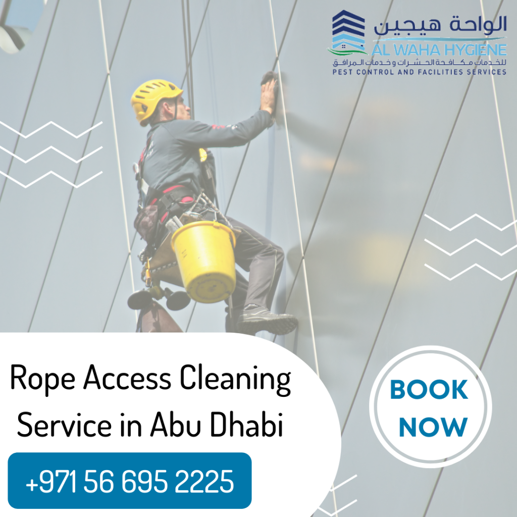 Experience the Best Rope Access Cleaning Service in Abu Dhabi with Al Waha Hygiene