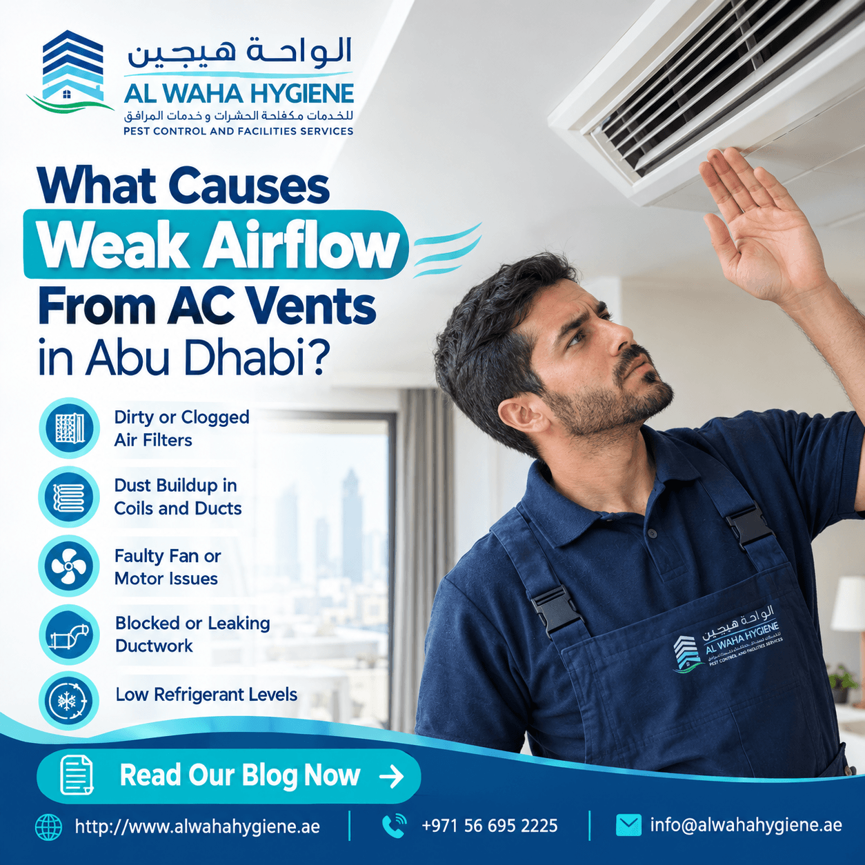 What Causes Weak Airflow From AC Vents in Abu Dhabi?