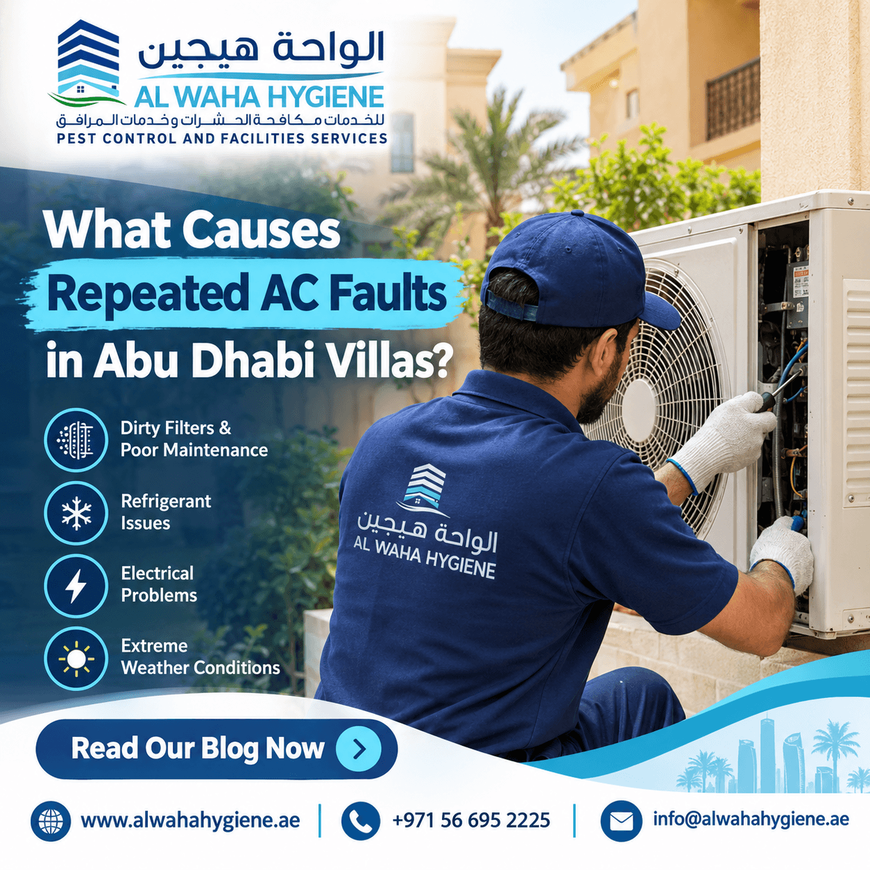 What Causes Repeated AC Faults in Abu Dhabi Villas?