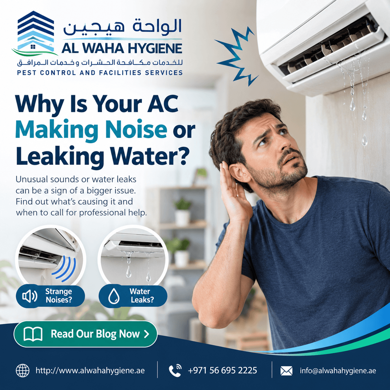 Why Is Your AC Making Noise or Leaking Water?