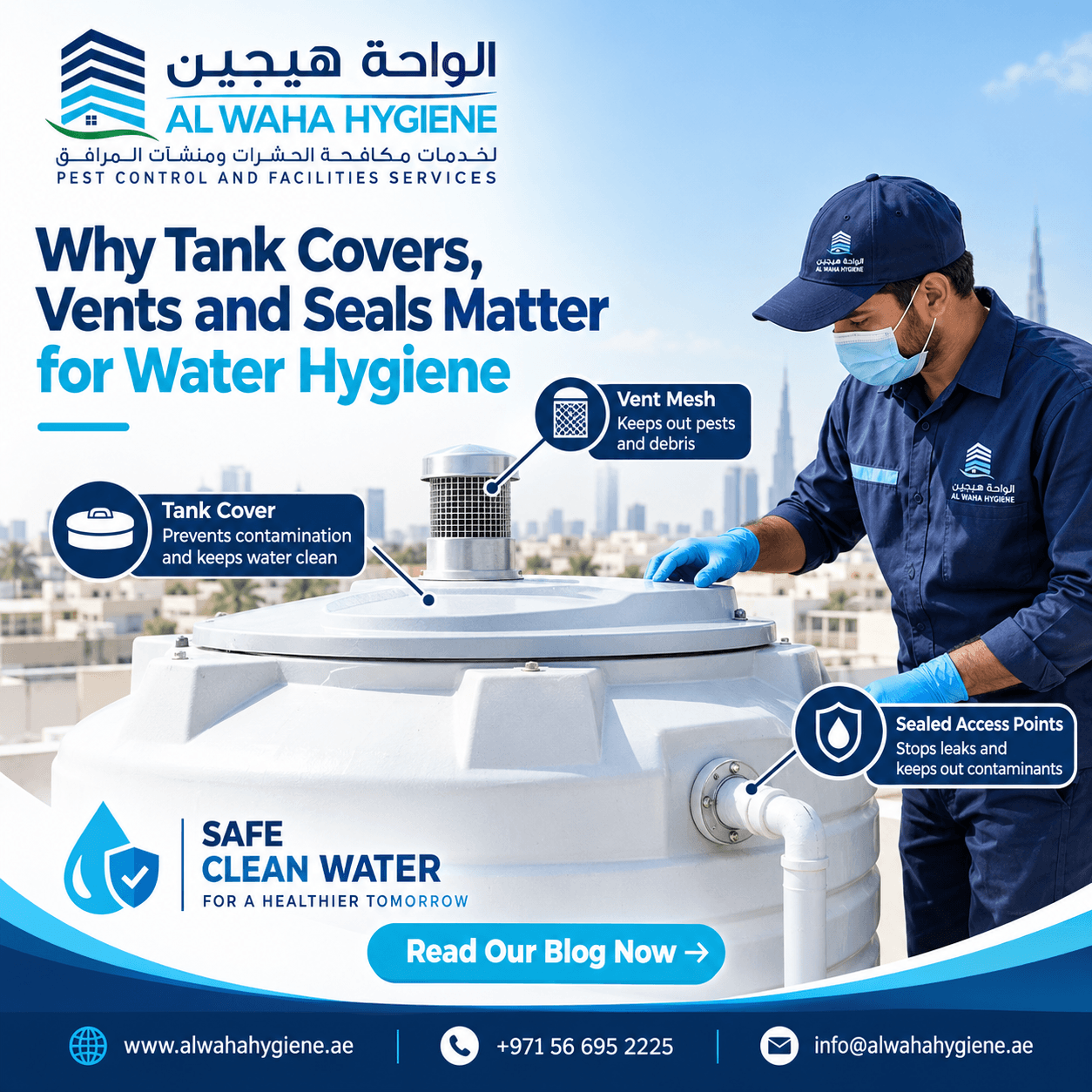 Why Tank Covers, Vents and Seals Matter for Water Hygiene