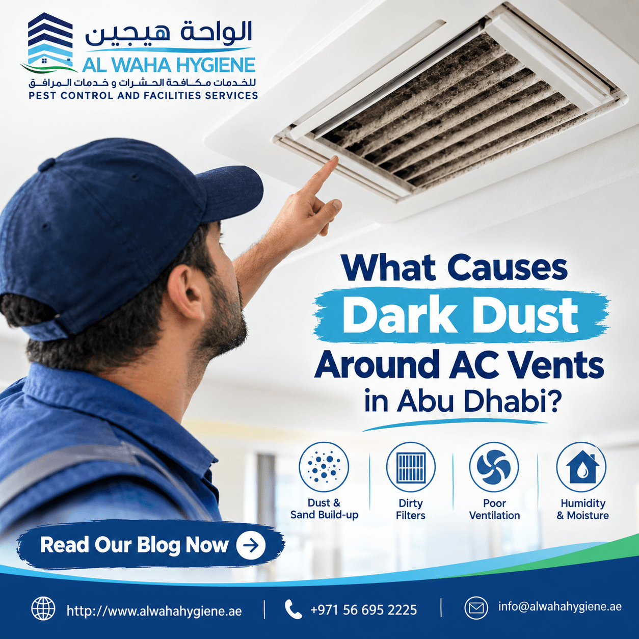 What Causes Dark Dust Around AC Vents in Abu Dhabi?