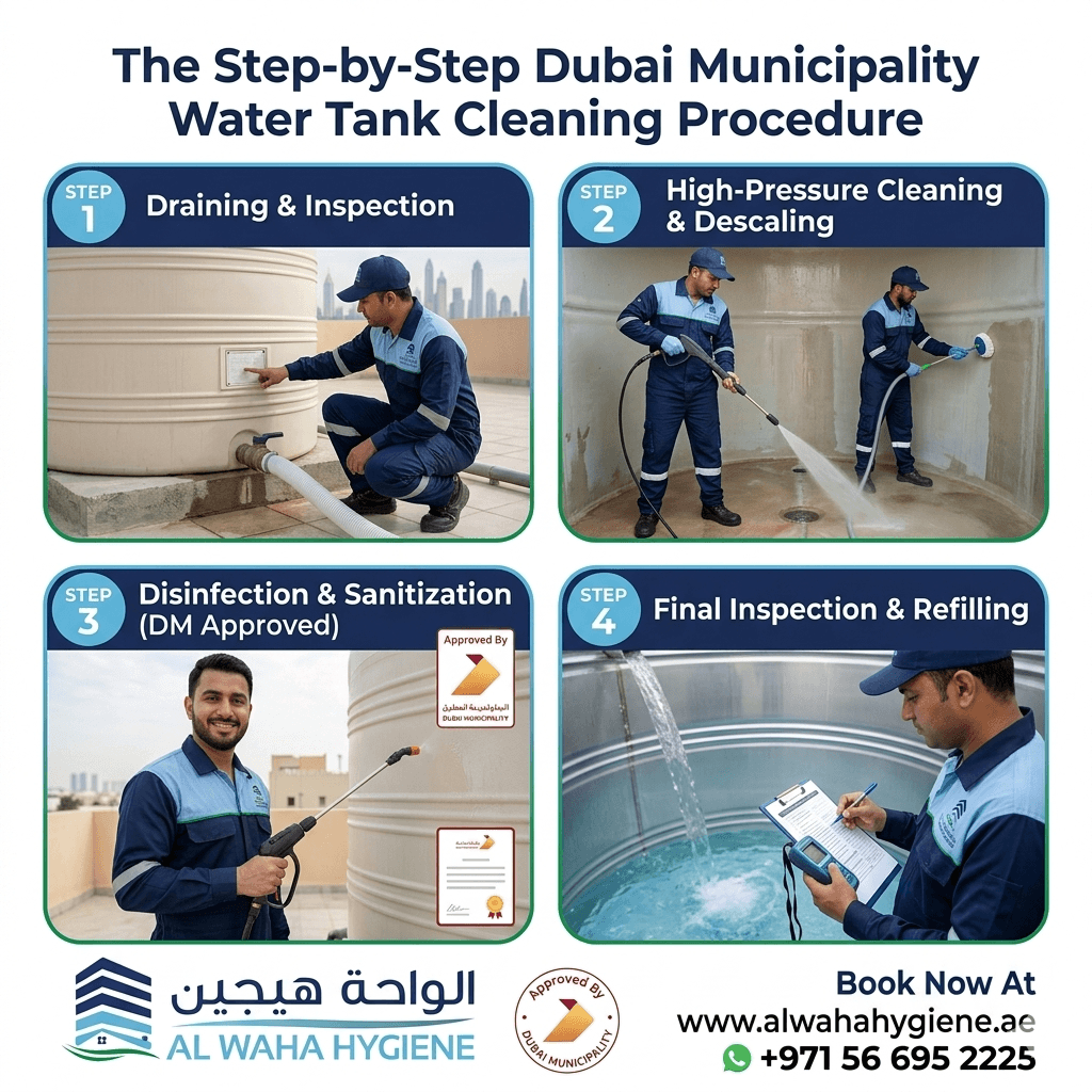 The Step-by-Step Dubai Municipality Water Tank Cleaning Procedure