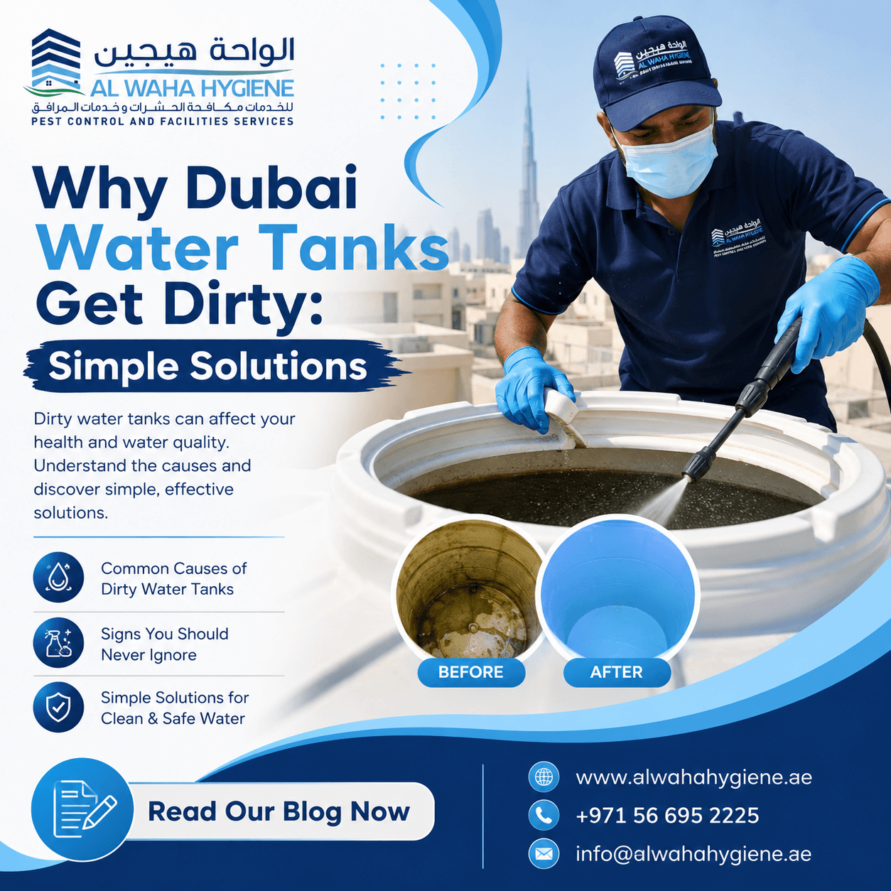 Why Dubai Water Tanks Get Dirty: Simple Solutions