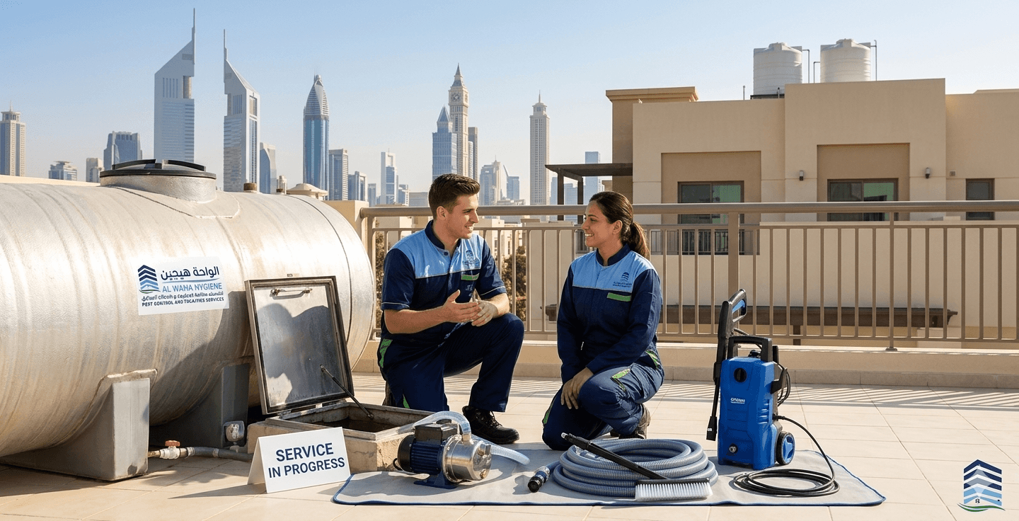 Al Waha Hygiene is a trusted expert for water tank cleaning companies near you in Dubai
