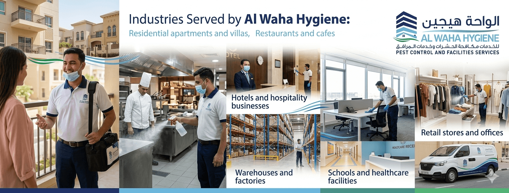 Industries Served by Al Waha Hygiene