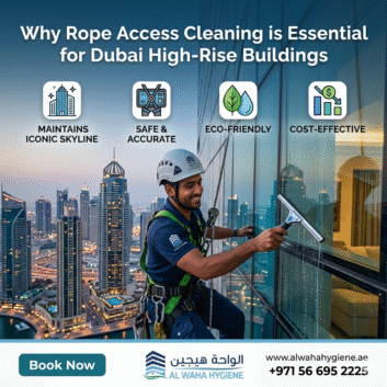 Why Rope Access Cleaning is Essential for Dubai High-Rise Buildings