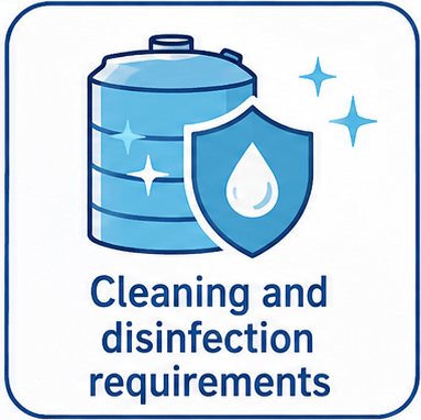 Cleaning and disinfection requirements